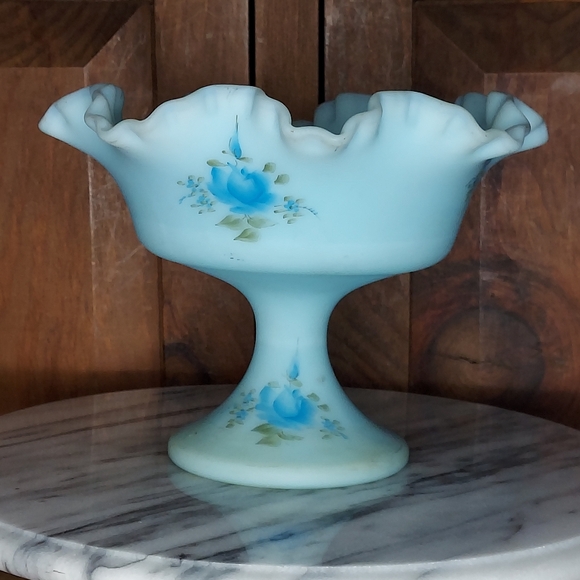 Fenton Hand Painted Dish - Picture 3 of 15